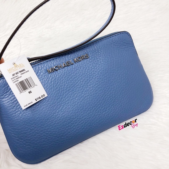 NWT Michael Kors Jet Set Top Zip Large Wristlet - Picture 3 of 8